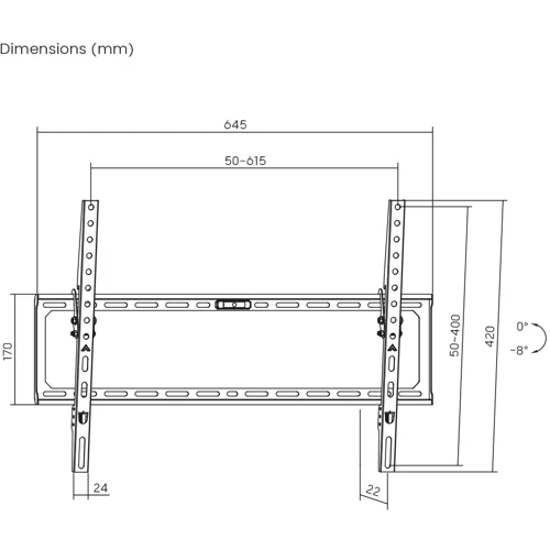 Кронштейн для ТВ ITech PN6T