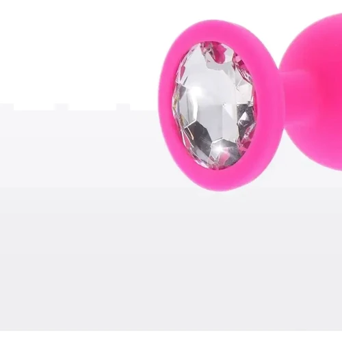 Анальная пробка Toy Joy Large Diamond Booty Jewel (розовая)