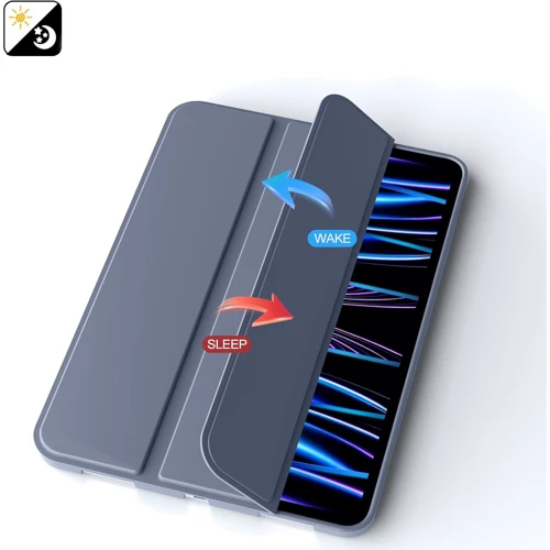 Аксесуар для iPad BeCover Tri Fold Soft TPU Silicone Purple для iPad Pro 11 M4 2024 (711749): Тип аксесуара чехол