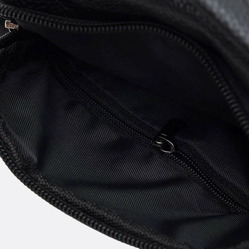 Чоловіча сумка через плече чорна Keizer (K14082bl-black): Фактура Зернистая, Матовая