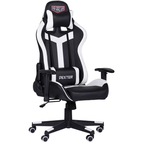 Кресло AMF VR Racer Dexter Laser черный/белый (546480)