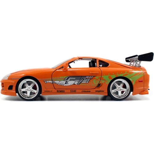 Машина металева Jada Форсаж Toyota Supra 1995 з фігурою Брайана Помаранчева 1:24 (253205001) фото 9
