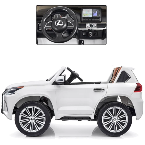 Детский электромобиль Bambi Racer Джип Lexus LX 570, белый (M 3906EBLR-1): Рекомендуемый возраст от 3 лет до 8 лет