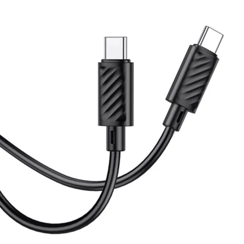 Кабель Hoco Cable USB-C to USB-C X88 Gratified 60W 1m Black: Тип USB-C - USB-C