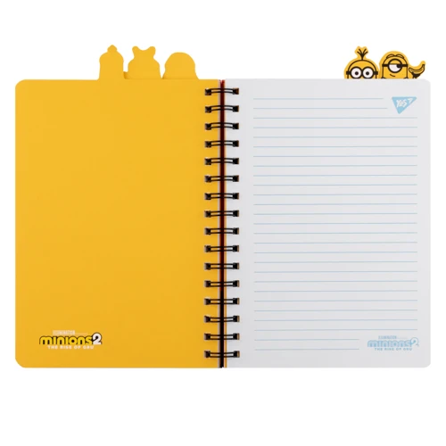 Блокнот YES Minions спіраль з роздільниками А5 80 аркушів (151778): Тип Блокнот