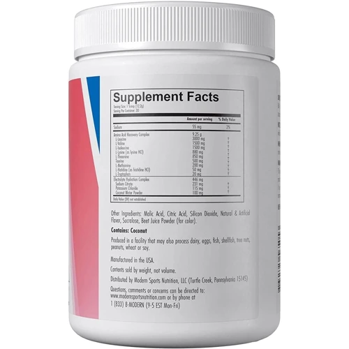 Аминокислота для спорта Modern Sports Nutrition EAA+ 366 g / 30 serving / Blue raspberry: Вес 366 г