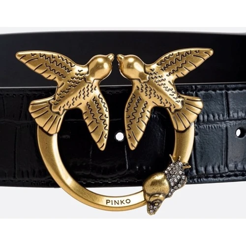 Женский ремень PINKO LOVE CROCO 2 H4 BELT PELLE ST. черный (1H213YA051Z99Q): Пол Женский