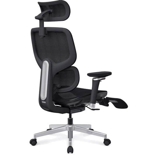 Крісло Mealux D2 Air Plus Black (HF-D2 Plus M/B)	: Оснащення Підставка для ніг, З хрестовиною, З коліщатками, підлокітники, Підголівник, Поперековий валик