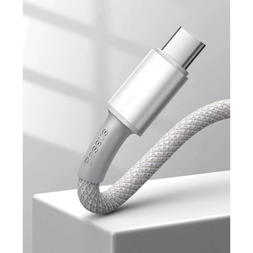 Кабель Baseus Cable USB-C to USB-C High Density Braided 100W 2m White (CATGD-A02) фото 12
