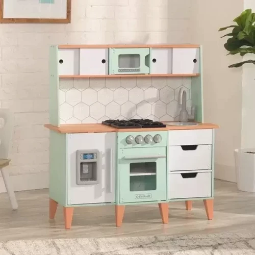 Детская кухня KidKraft Mid-Century Modern с системой легкого складывания EZ Kraft Assembly (53432): Производитель KidKraft