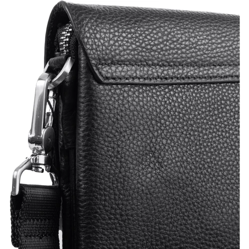 Мужская сумка борсетка Vito Torelli черная (VT-6383-black): Тип ручки Со съемным ремнем, Плечевой ремень, Короткая ручка
