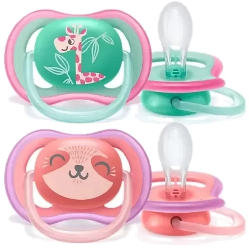 Пустышка для девочки Philips AVENT Ultra-Air, 18+ мес, 2 шт. (SCF349/12) фото 5