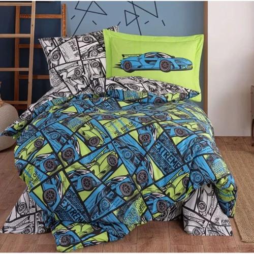 Комплект постільної білизни HOBBY Poplin CARS поплін полуторний (81557_1.5)