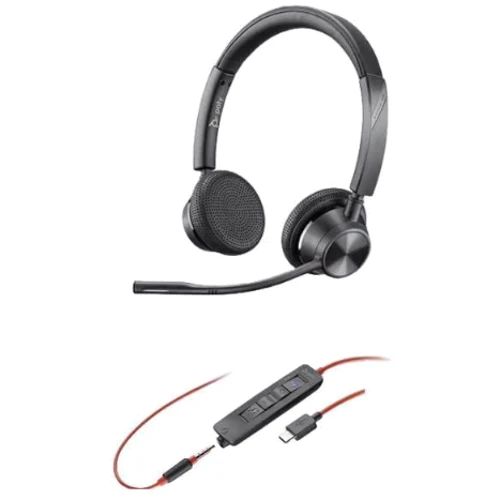 Наушники Poly BlackWire C3325-M Black (8X222AA): Тип конструкции накладные