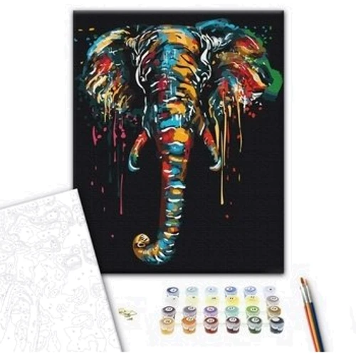 Картина по номерам Brushme Слон в красках 40x50 см (BS51377): Производитель Brushme
