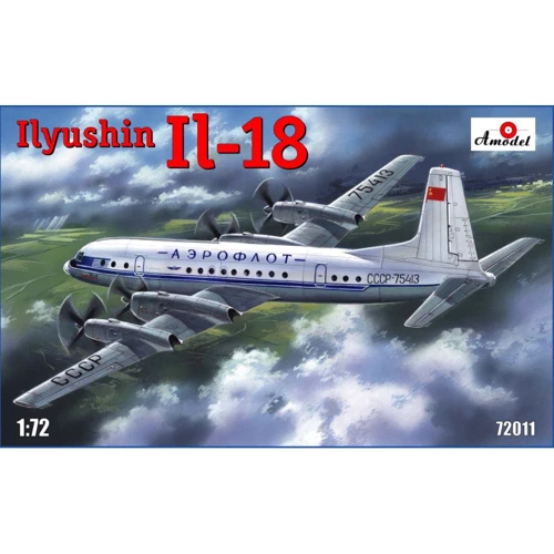 Модель Amodel Транспортний літак середньої дальності Іл-18 (AMO72011)