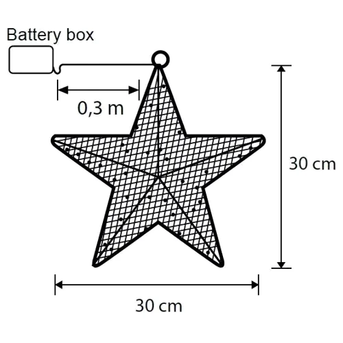 Звезда декоративная серебристая, диам 30 см, 30 led Luca: Производитель Luca Lighting