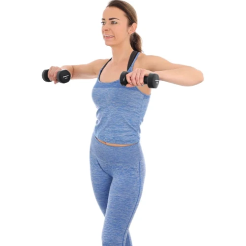 Гантель Enero FIT комплект+стойка Елочка VDB 7 кг (5902431052687): Покрытие винил