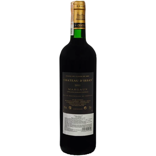 Вино Chateau d'Issan Margaux AOC 2011 красное сухое 0.75 л (FSH_3450301107996): Страна производитель Франция