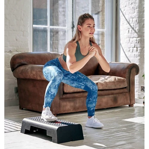 Степ платформа и балансировочная платформа Reebok Mini Step черный Уни (RAP-10150BK): Тип степ-платформы Нерегулируемые