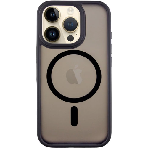 Чохол для iPhone Mobile Case TPU+PC Metal Buttons with MagSafe Black for iPhone 16 Pro Max