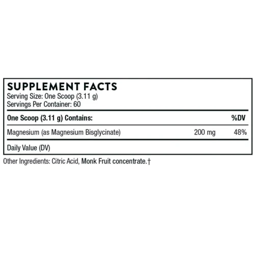 Thorne Research Magnesium Bisglycinate 6.5 oz (187 g) Бисглицинат магния