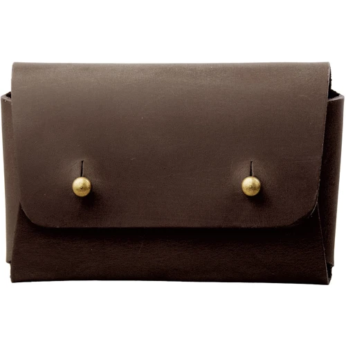 Мужская визитница DNK Leather коричневая (DNK-Cards-vint-colF): Материал Натуральная кожа