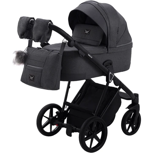 Коляска 2 в 1 Adamex Gallo Thermo GA-3 graphite фото 12