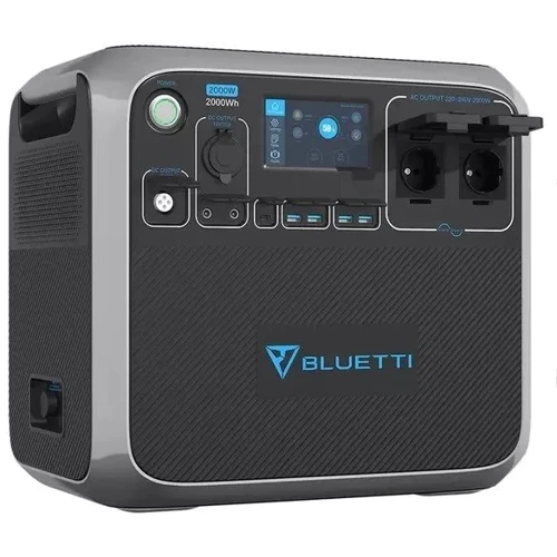 Зарядная станция Bluetti AC200P 2000Wh 2000W UA: Разъемы для подзарядки Зарядка от солнечной панели, DC-разъем, Зарядка от автомобиля, Зарядка от генератора, Зарядка от сети