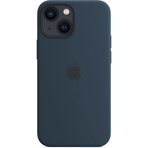 Чехол для iPhone Apple Silicone Case with MagSafe Abyss Blue (MM213) for iPhone 13 mini: Цвет синий
