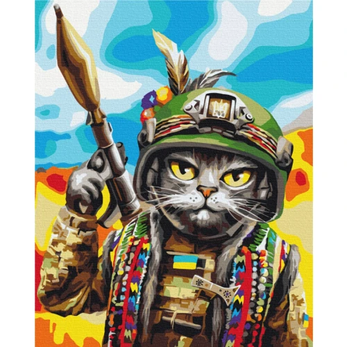 Картина по номерам Brushme Кот Гуцул ©Марианна Пащук 40х50 см (BS53277)
