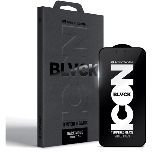 Защитное стекло для iPhone ArmorStandart Tempered Glass Dark Mode BI for iPhone 17 Pro (ARM86629): Тип защиты экрана на экран