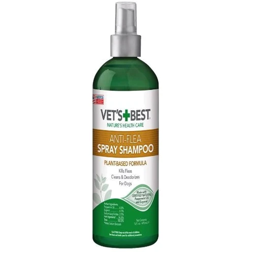 Спрей-Шампунь VET`S BEST Natural Anti-Flea Spray-Shampoo для собак и кошек 470 мл (vb10347)