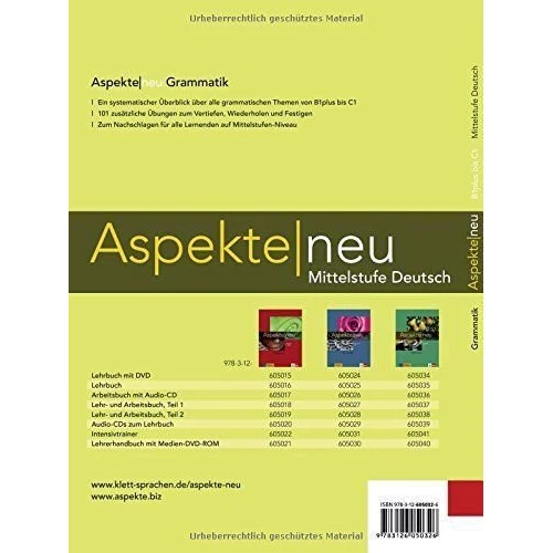 Aspekte neu B1-C1: Grammatik: Производитель Klett