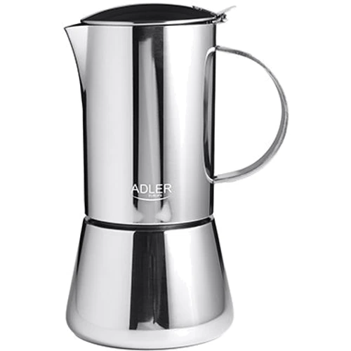 Кофеварка гейзерная Adler AD 4419, 350 мл: Материал Сталь