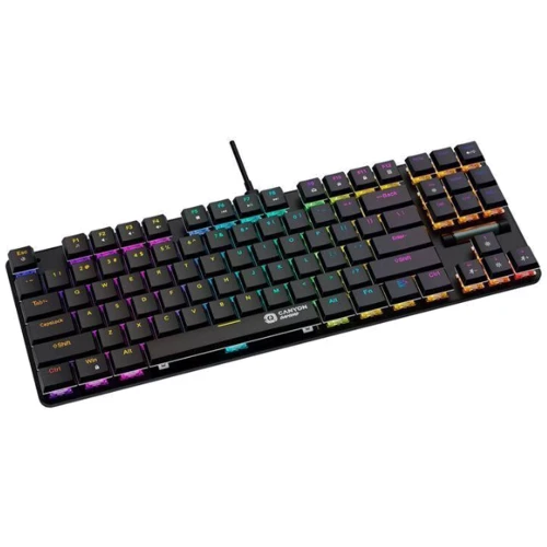 Клавиатура Canyon Cometstrike GK-50 RGB TKL (CND-SKB50-US): Подключение проводное