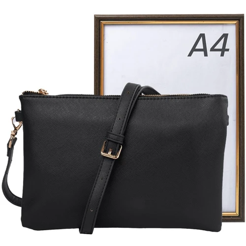 Женская сумка-пошет Amelie Galanti черная (A991705-black): Стиль Повседневный (Casual)