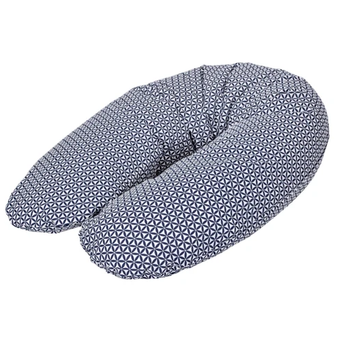 Подушка для беременных Ceba Physio Multi джерси Diamonds circles белый / серый (W-741-700-526)