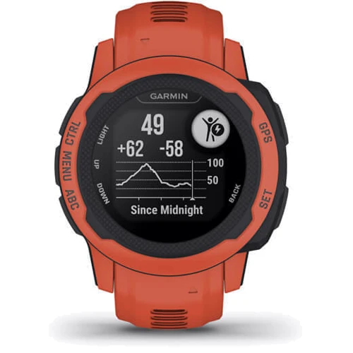Смарт-часы Garmin Instinct 2S Poppy (010-02563-06): Цвет ремешка оранжевый