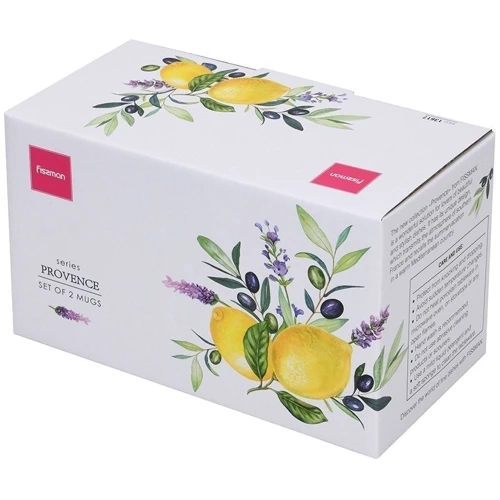 Набор кружек Fissman Provence 2 шт 400 мл (13617)