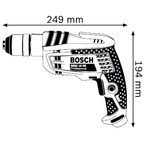 Дрель безударная Bosch GBM 10 RE (0601473600): Назначение Профессиональный
