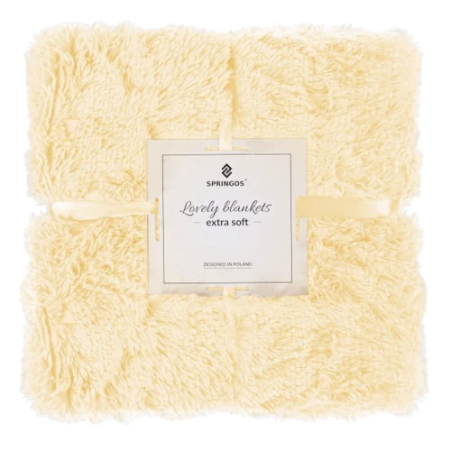 Плед Springos Extra Soft 200x220 см желтый (HA7060): Цвет желтый