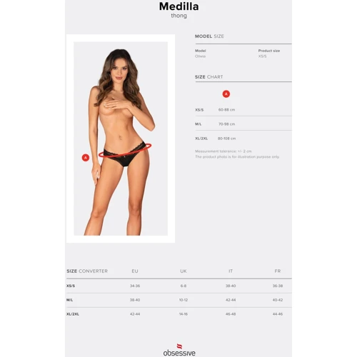 Трусики Obsessive Medilla thong XL/2XL