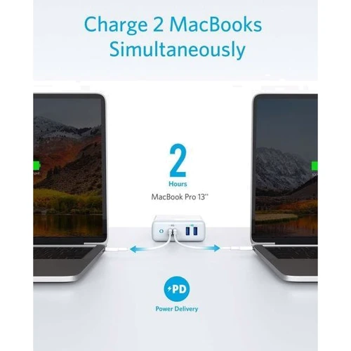 Зарядное устройство ANKER Wall Charger 2xUSB+2xUSB-C PowerPort Atom IV PD 100W White (A2041G21): Кабель в комплекте отсутствует