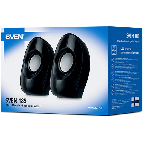 Акустична система Sven 185 Black: Формат акустики 2.0
