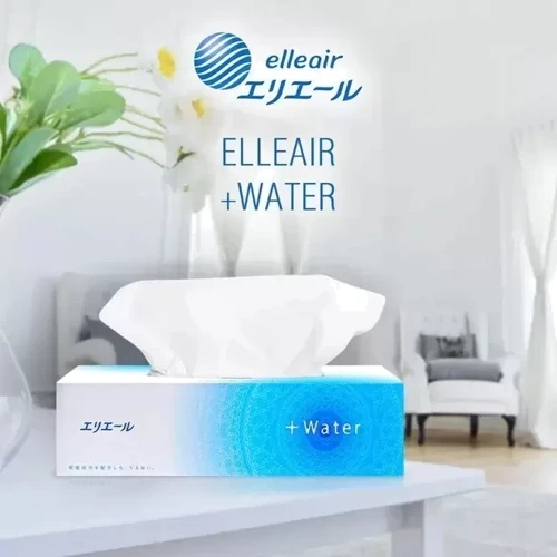 Салфетки бумажные увлажняющие Elleair +Water с глицерином и молекулами воды (713725): Производитель Elleair