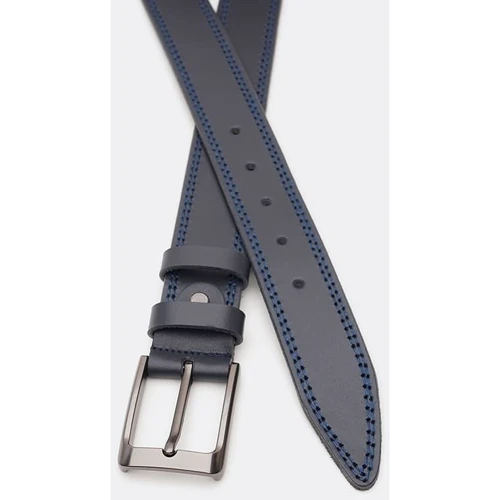 Мужской ремень Borsa Leather синий (V1115FX48-navy): Пол Мужской