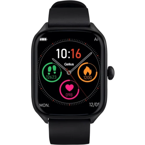 Смарт-часы Gelius Pro GP-SW012 (Amazwatch GTS) Black: Фитнес-функции Подсчет калорий, Секундомер, Пульсоксиметр, Шагомер, Пульсометр
