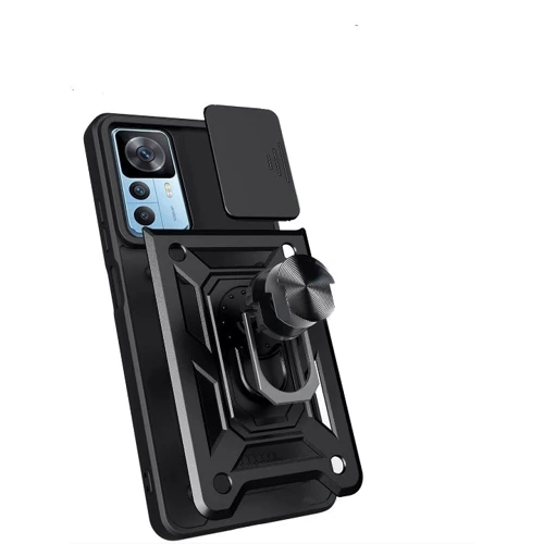 Чохол для телефона BeCover Military Black для Xiaomi 12T / 12T Pro (708832): Колір чорний