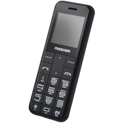 Мобильный телефон Maxcom MM111 Black (UA UCRF): Дисплей 1.4 TFT 128х128